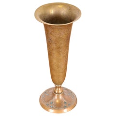 Louis C. Tiffany Furnaces Inc. Bronze Doré Enameled Vase