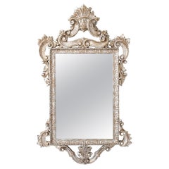 Versilberter Spiegel im venezianischen Rokoko-Stil