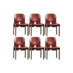 Afra & Tobia Scarpa "121" Dining Chairs for Cassina, 1965, Set of 6