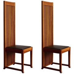 Frank Lloyd Wright "Robie" Chairs for Cassina, 1986, Set of 2