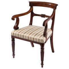 Regency Period Mahogany Desk Chair
