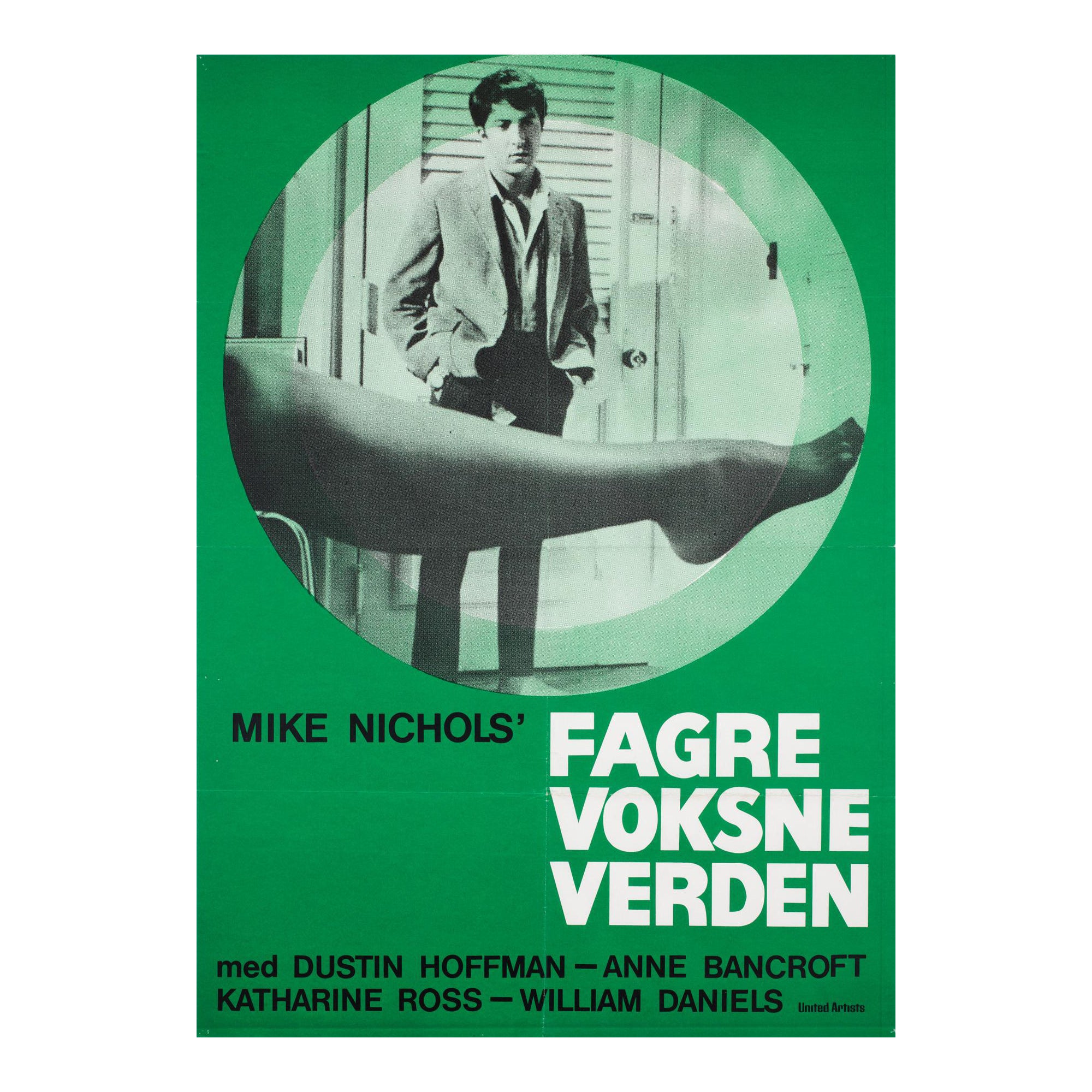 Dänisches Filmplakat „ THE GRADUATE“, 1967