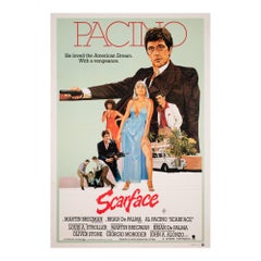 Vintage Scarface, 1983 Australian 1 Sheet Film Movie Poster