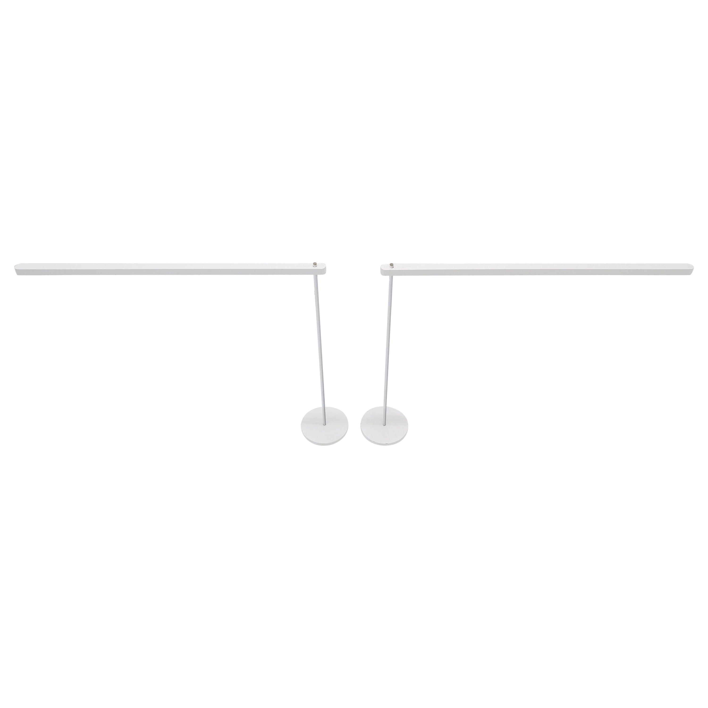 Pair of Mid Century Italian Modern Artemide Desk Lamps Adjustable Height  For Sale