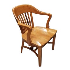 Used Bankers "980" Oak Table Office Chair by Jasper
