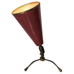 Table Lamp Attributable to Arredoluce Brass Aluminum Midcentury, Italy, 1950s
