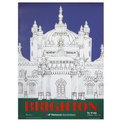 Affiche rétro originale de Brighton (Royaume-Uni), 1989