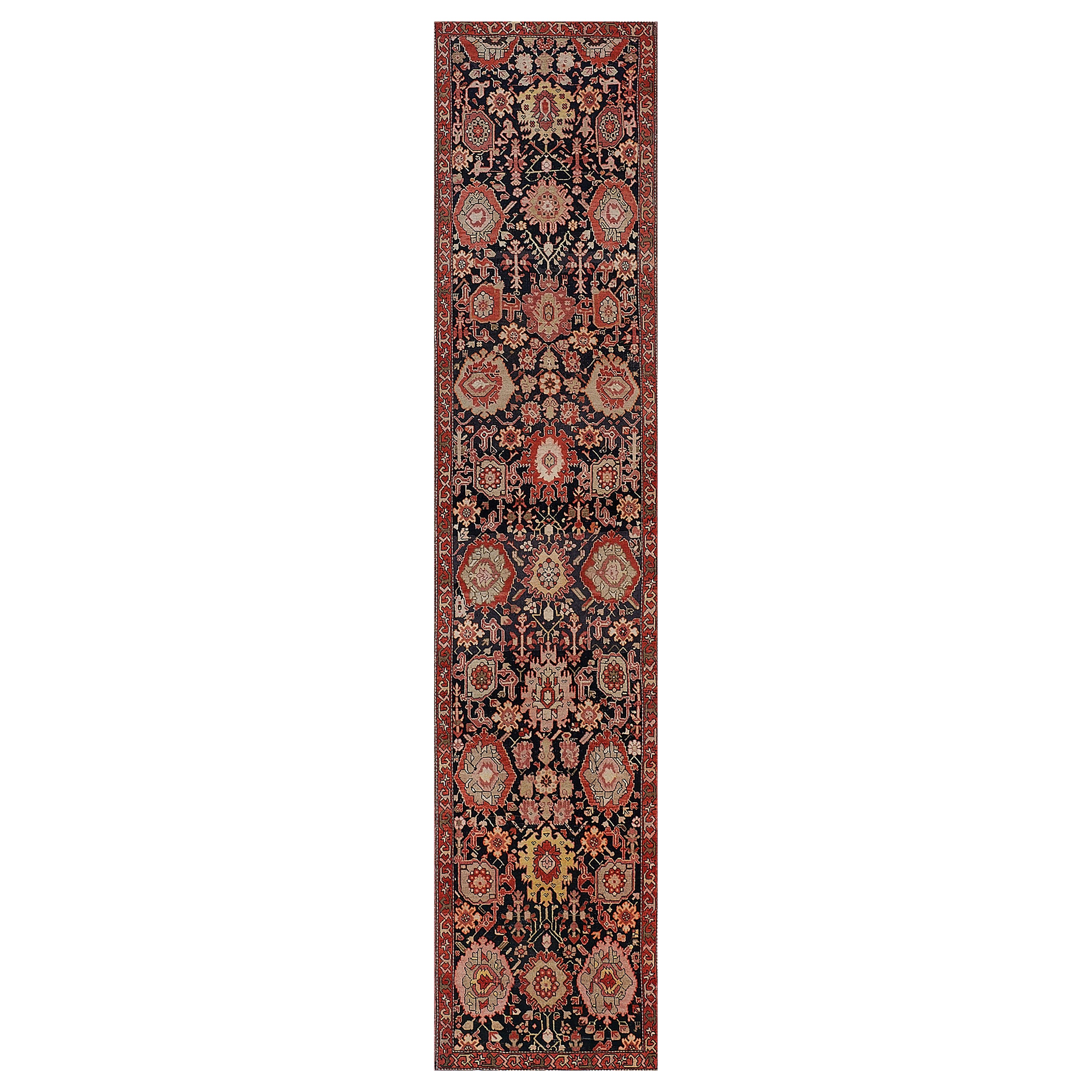 Late 19th Century Hand-Woven Antique Karabagh Runner For Sale