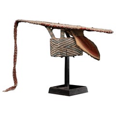 Escudo de Danza Decorativo Bamileke, bordado con Cuentas de Cristal Europeas