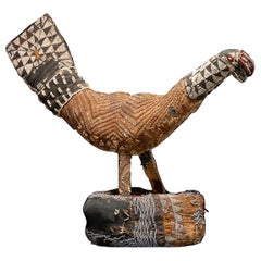 Escudo de Danza Decorativo Bamileke, bordado con Cuentas de Cristal Europeas