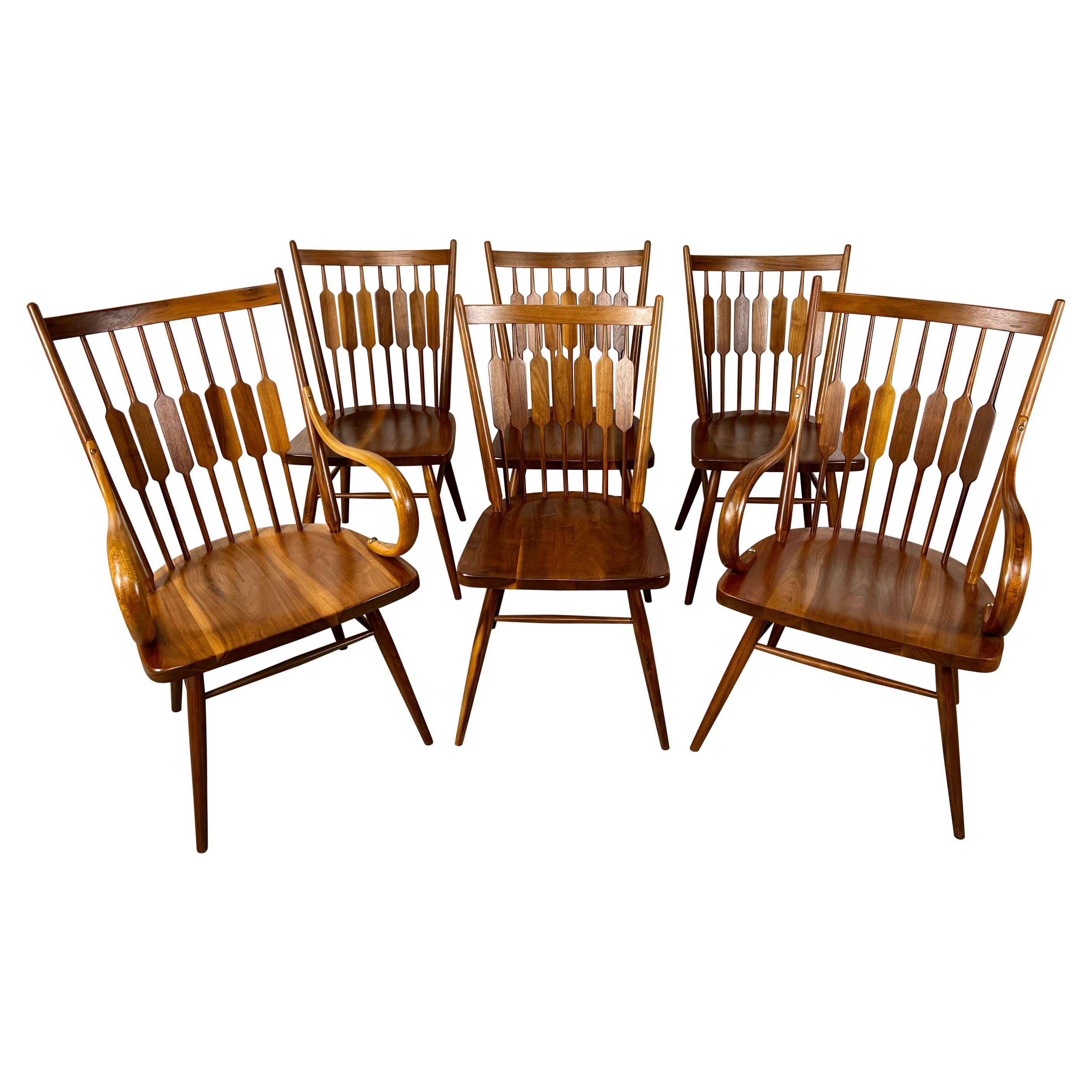 Kipp Stewart for Drexel "Centennial" Dining Chairs, Set of 6