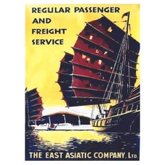 1960 The East Asiatic Company Original Vintage Poster