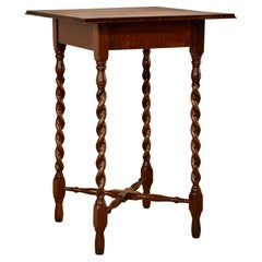 circa 1900 English Oak Side Table