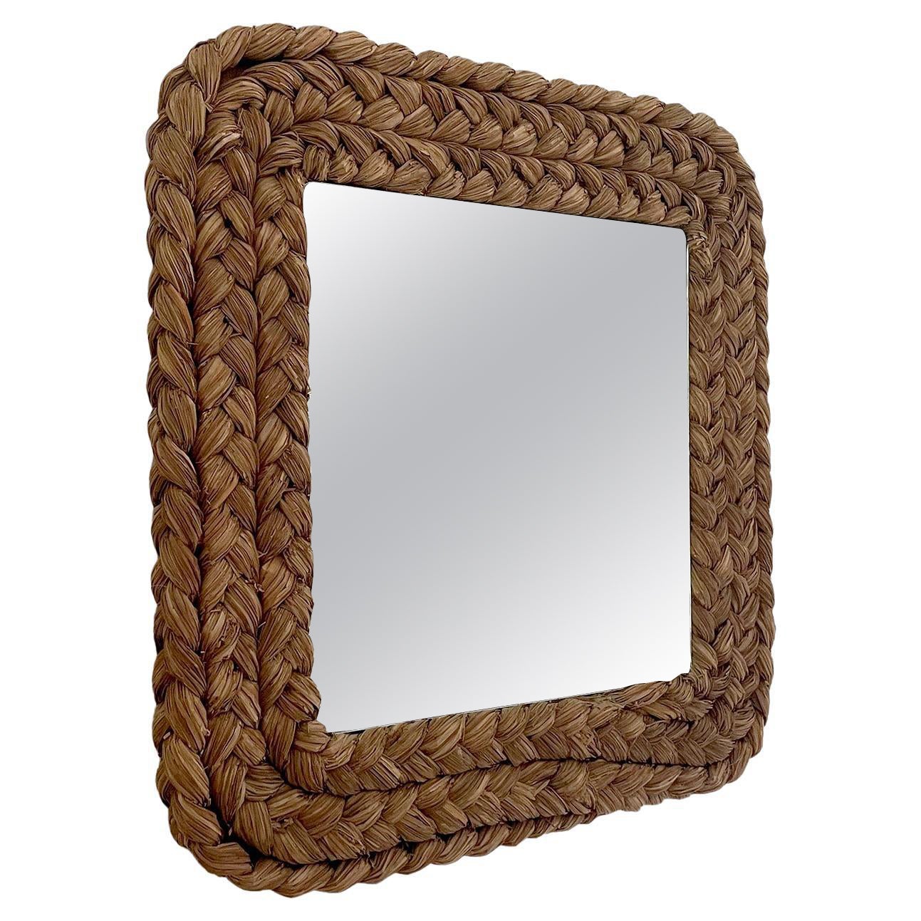 Audoux Minet French Rope Wall Mirror For Sale