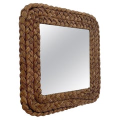 Used Audoux Minet French Rope Wall Mirror