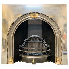 Used Large Scottish 19th Century Victorian Arched Fireplace Insert