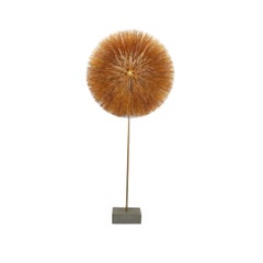 Harry Bertoia: Dandelion-Skulptur aus vergoldeter Bronze, Messing und Stahl