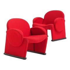 Vintage Funky Red Chairs from the 70s or 80s