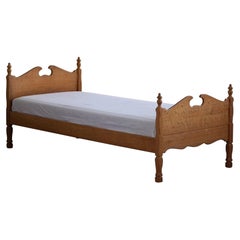 Danish Midcentury Bed in Oak, Made by Thrane & Son, 1960s