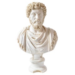 Marcus Bust Statue Made with Compressed Marble Powder 'Ephesus Museum'