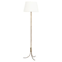 Brass Bamboo Floor Lamp