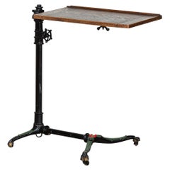 19th Century English Oak & Cast Iron Reading Table