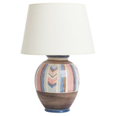 Lampe en céramique Art Déco de Jean-Jacques Lachenal