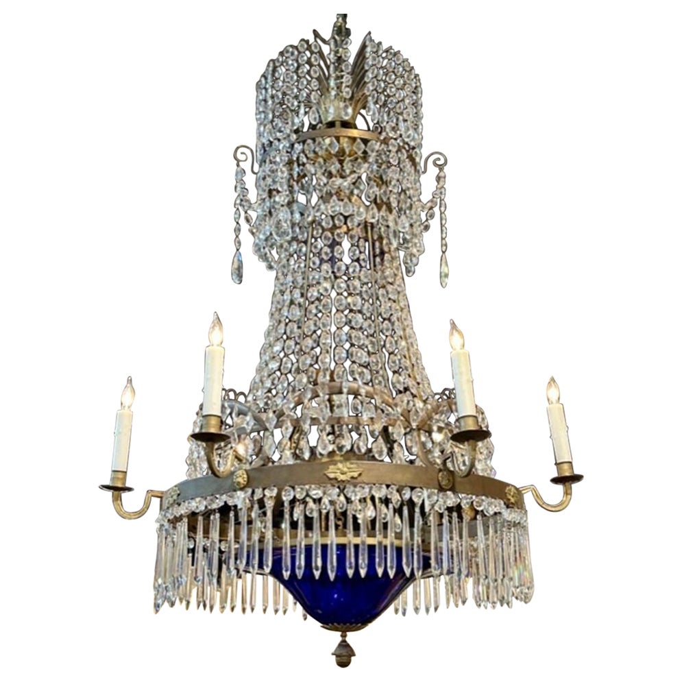 Baltic State Neo-Classical Chandelier For Sale