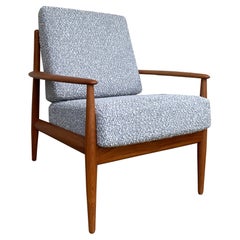 Vintage Lounge Chair 118 in Teak & Bouclé by Grete Jalk for France & Son, Denmark