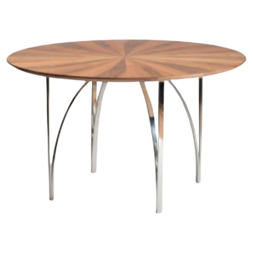 Archie European Walnut Table by Serena Confalonieri For Sale