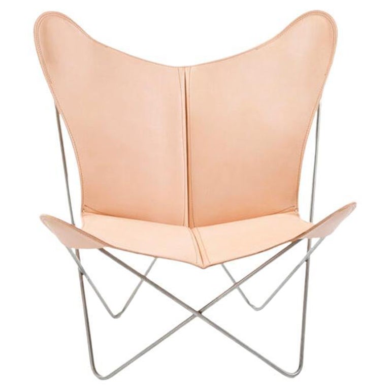 Trifolium-Stuhl aus Natur und Stahl von OxDenmarq