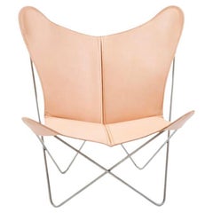 Trifolium-Stuhl aus Natur und Stahl von OxDenmarq