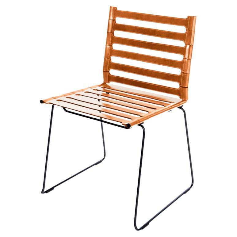 Hazelnut Strap Chair by Ox Denmarq For Sale