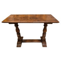 Carved Oak Jacobean Style Rectangular Side or Sofa Table
