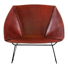 Cognac Stitch Chair by Oxdenmarq
