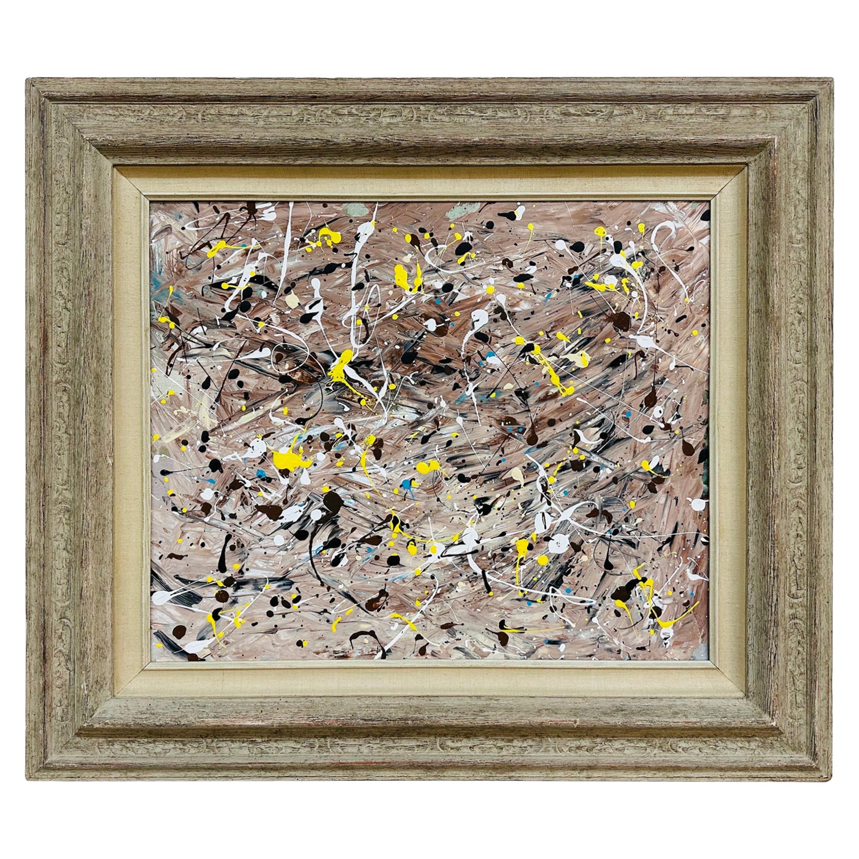 Pittura astratta espressionista moderna firmata Mullin