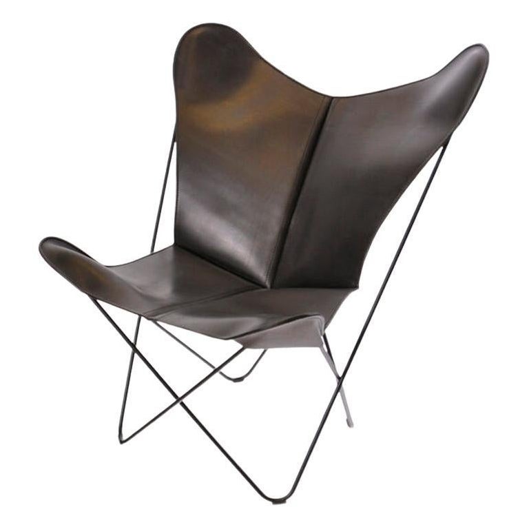 Schwarzer Papillon-Stuhl von OxDenmarq im Angebot