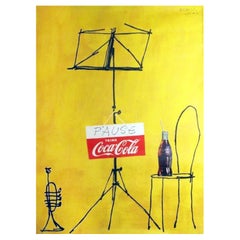 1953 Pause - Drink Coca-Cola - Herbert Leupin Original Vintage Poster
