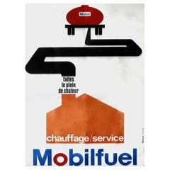 1960 Mobil Oil - Mobilfuel Original Vintage Poster