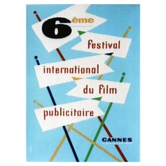 1959 Cannes Film Festival Original Vintage Poster