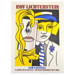 1979 Roy Lichtenstein, Leo Castelli Original Vintage Poster