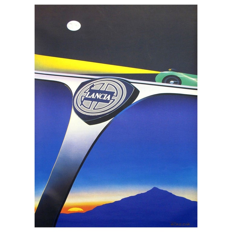 Autum Razzia 1992 Lancia - Razzia Original Vintage Poster For Sale at 1stDibs