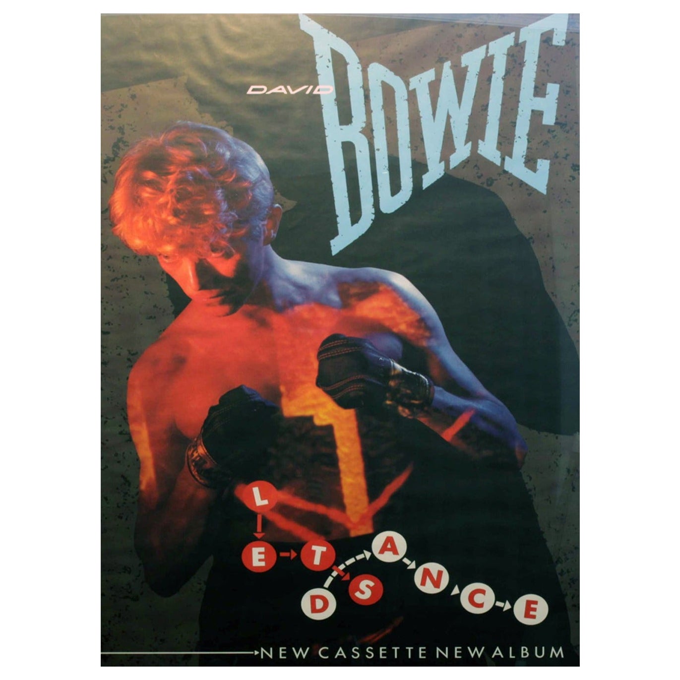 1983 David Bowie - Let's Dance Original Vintage Poster im Angebot