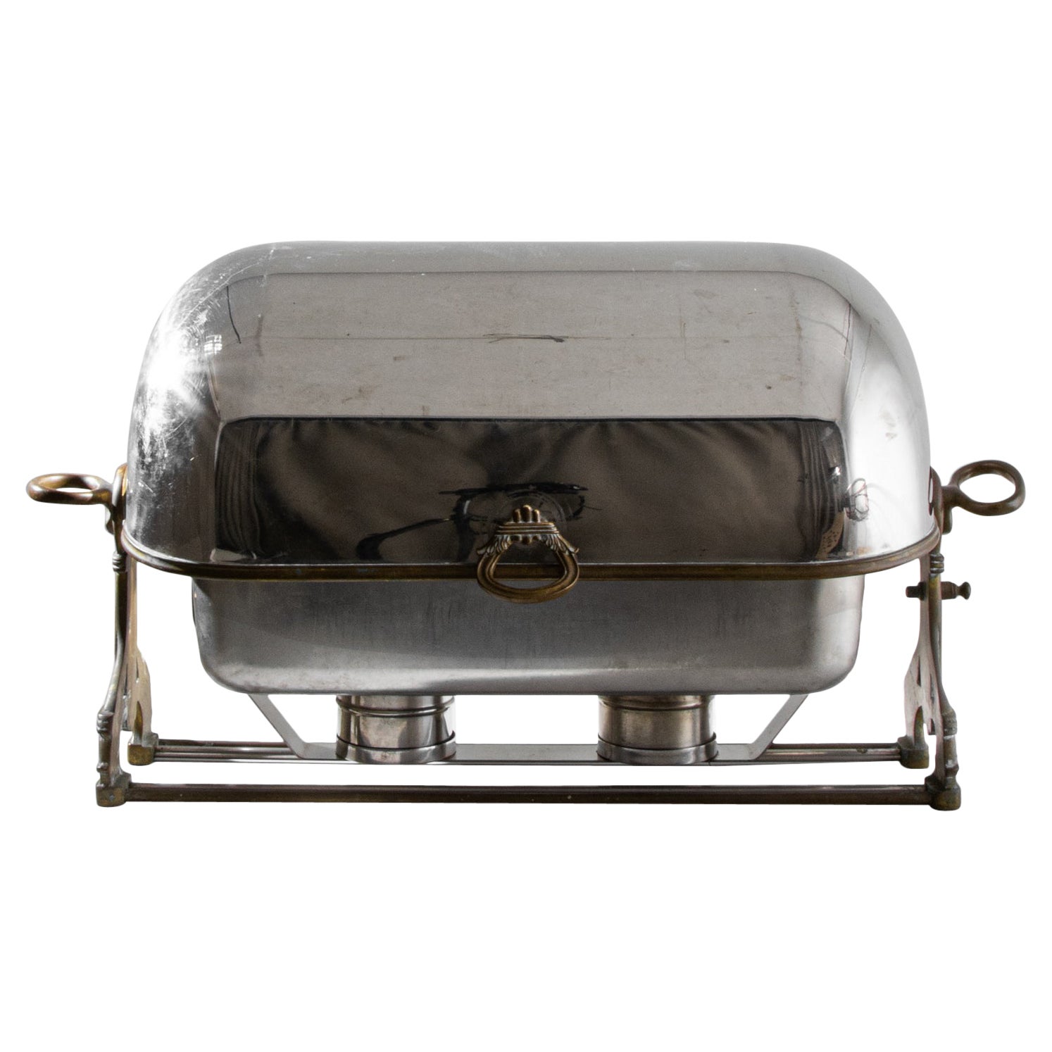 Antique French Metal Chafing Dish