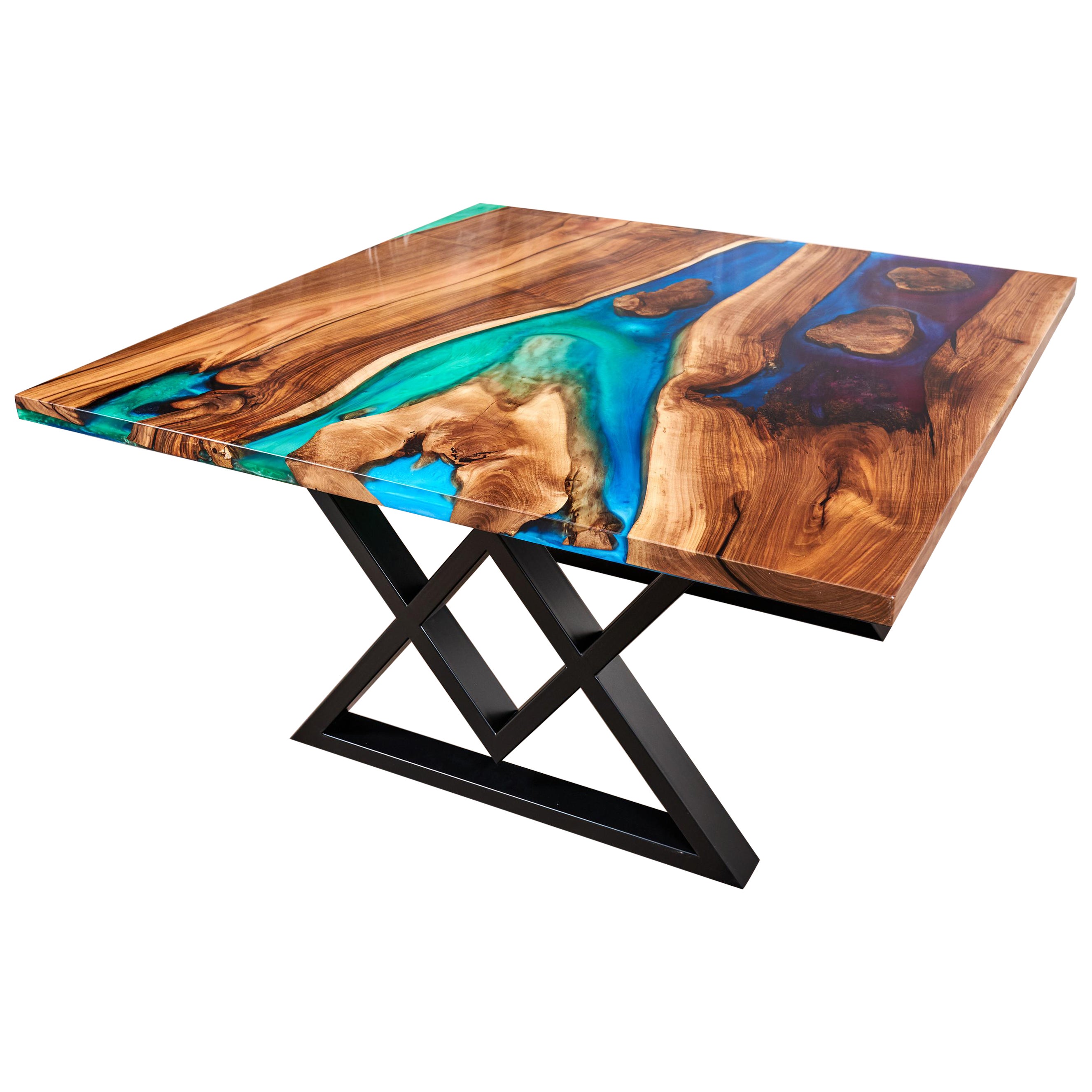 Miracle Places Walnut Square Dining Table