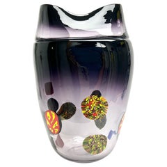 Large Murano Art Glass Vase by La Filigrana