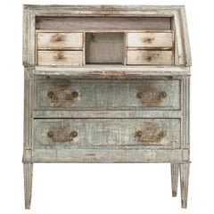 Late 18th Century French Painted Petite Provençal Bureau