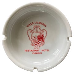 Richard Ginori Porcelain Ashtray Ariston Villa La Massa Hotel Florence, Italy