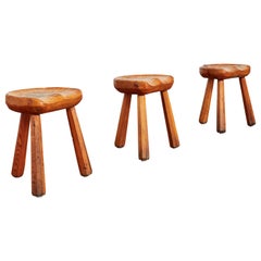 Vintage French Carved Stools