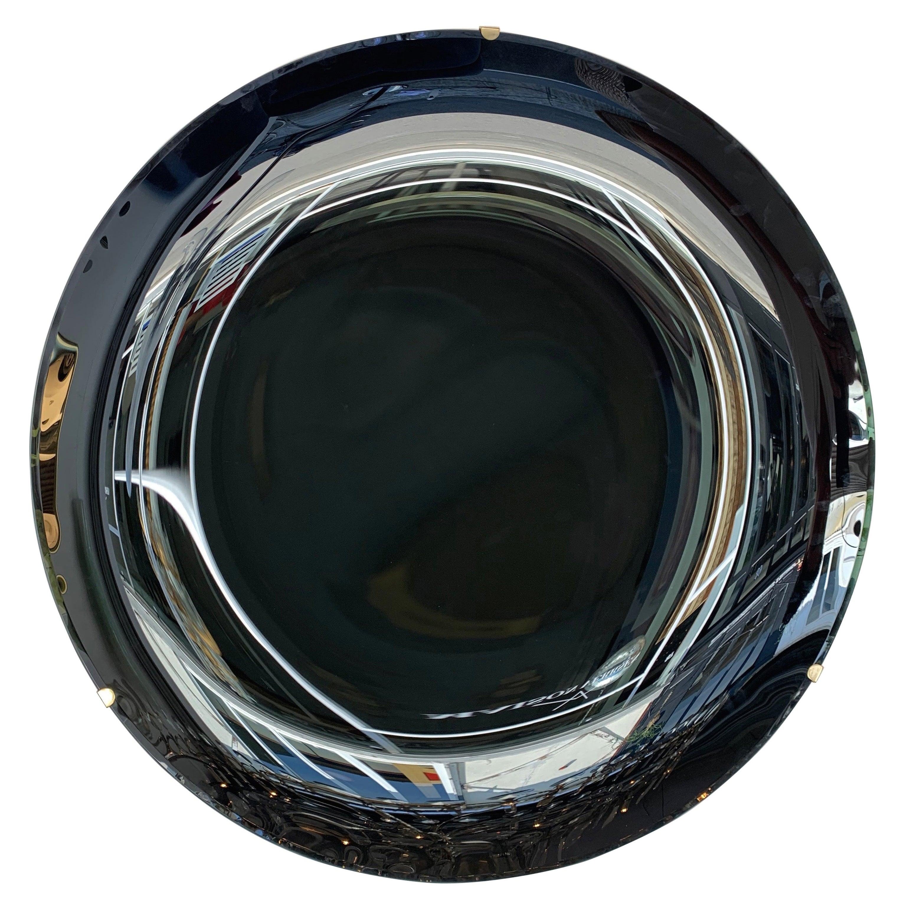 Contemporary Black Concave Curve Mirror, Italien im Angebot